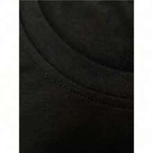 Easy Tiger Distressed Graphic For Women T-Shirt, Black Crew Neck, Casual And Stylish, Soft 100% Cotton - 黑色 - 查看 5