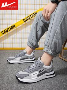 WARRIOR 1 paio di sneaker stringate da uomo, di stile alla moda, leggere, confortevoli, antiscivolo, casual da esterno a collo basso