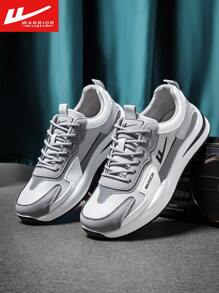 WARRIOR 1 paio di sneaker stringate da uomo, di stile alla moda, leggere, confortevoli, antiscivolo, casual da esterno a collo basso