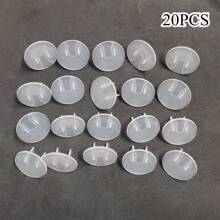 Copri prese, copri prese di sicurezza elettriche, copri prese anti-shock elettrico, copri prese elettriche per uso domestico USA, copertura di protezione per prese - trasparente - Visualizzare 6