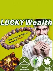 1 chiếc vòng tay hạt cườm may mắn dành cho phụ nữ phù hợp để đeo cho cả người già và trẻ, Quà tặng cho mẹ, Quà tặng cho phụ nữ, Bộ trang sức, Quà tặng cho chị em gái, Trang sức cho phụ nữ, 1$, Quà tặng cho bạn trai, Chúc mừng năm mới, Quà tặng cho nam giới - nhiều màu - Xem 2