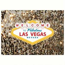 Luxury "Welcome To Las Vegas" Movie Theme Photography Background - Gold Luxury Ball Dress Up Party Decoration, Polyester Material, Multiple Sizes To Choose From - Multicolor - View 7