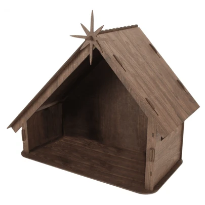Pesebre navideño Nacimientos artesanales de madera para Navidad