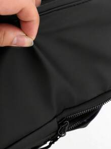 Men's Multifunctional Chest Bag With USB Charging Port, Lightweight Shoulder Bag, Mobile Crossbody Bag, Multi-Functional Solid Color Sports Hiking Large Capacity, Waterproof Commuting Fanny Bag, Christmas Belt Bag Travel Bag Winter Christmas Gift Black Bag Travel Essentials Holiday Essentials Bag For Men Fanny Pack Bags Men Summer Back To School The Sporty Life Vacation Bag Pack Waist Bag Spring School Supplies Pouch