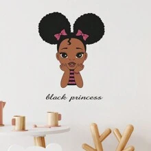 Decal dán tường cô gái, phim hoạt hình Châu Âu và Mỹ cô gái nhỏ bướm trích dẫn dán tường tranh tường tự làm bóc ra và dán tường nghệ thuật trang trí nhà hình nền cho phòng ngủ phòng khách TV ghế sofa trang trí tiệc mừng em bé trang trí gia đình quà tặng - Nhiều màu - Xem 9