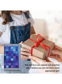 1 件格子三折钱包，带挂绳带套装，适合作为儿童和青少年的礼物，适合日常使用 - 錢包+掛繩 - 查看 3