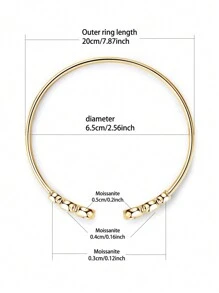 LOVESSOM 925 Sterling Zilveren Moissanite Sieraden Dames Armband, Fijne Sieraden, Geschikt Voor Feestkleding, Wordt Geleverd Met Geschenkdoos