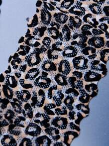 11pcs/Set 10-Color Women's Leopard Print Lace Thong Panties - Multicolor - View 4