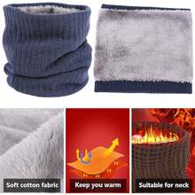 NetHong Snood Neck Warmer Scarf Winter Thick Fleece Thermal Windproof Balaclava Mask Men Women - Multicolor - View 8