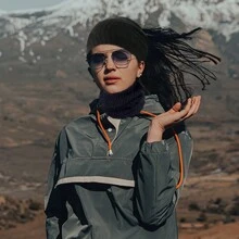 NetHong Snood Neck Warmer Scarf Winter Thick Fleece Thermal Windproof Balaclava Mask Men Women - Multicolor - View 4