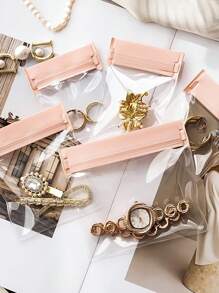 Clear Jewelry Storage Bag Zipper Closure Dustproof Pouches, Self Locking PVC Resealable Bag,Portable Waterproof Ziplock Bags Small Dustproof Jewelry Pouch For Home, Antioxidant Zipper - Multicolor - View 2