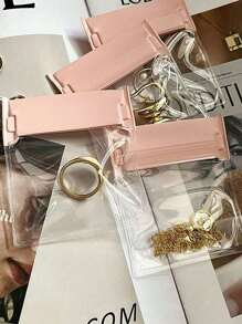 Clear Jewelry Storage Bag Zipper Closure Dustproof Pouches, Self Locking PVC Resealable Bag,Portable Waterproof Ziplock Bags Small Dustproof Jewelry Pouch For Home, Antioxidant Zipper - Multicolor - View 7