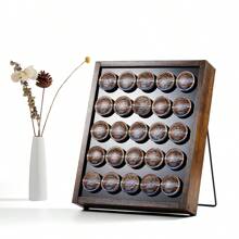 K Cup Holder, Kcup Coffee Pods Holder,  Wooden K Cup Holders Holds 25 Pods, K Cup Storage Rack Made Of Wood And Acrylic, For Coffee Bar Accessories Decor And Home - Multicolor - View 3