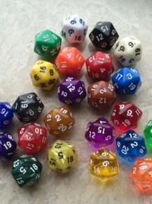 Dados poliedricos numerados de 20 caras, adecuados para Magic: The Gathering - Multicolor - Ver 13