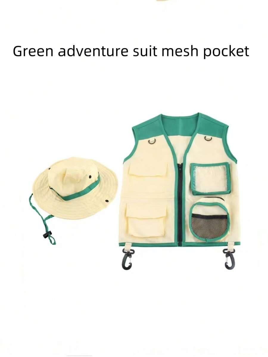 Kit d'exploration pour enfants, kit d'aventure avec sac à dos, jumelles, gilet et chapeau, jouet de plein air pour garçons filles - Jeux - Jouets