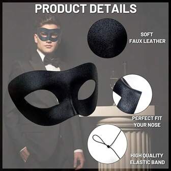 1pc Classic Retro Venetian Masquerade Mask, Suitable For Men And Women, Costume, Theme Party, Ball