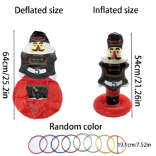 1PC Random Color Number Inflatable Guard +8PCS Random Color Ferrule, Party Game Toys Family Holiday Supplies Decorate Indoor And Outdoor Yard Games - Multicolor - View 3