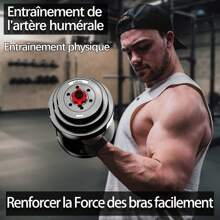 Dumbbell, Adjustable Dumbbell Set, Dumbbell Set With Barbell, Suitable For Home And Gym - Black - View 3