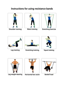 1pc Resistance Band Thick Heavy Duty Exercise Band, Gym - Yellow - View 6