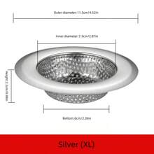 1 pieza Colador de fregadero de cocina, colador de desagüe de acero inoxidable para fregadero de cocina, colador de fregadero antiguo, colador de fregadero para verduras, colador de desechos de alcantarillado, accesorios de cocina, un regalo imprescindible de herramientas de cocina para chefs en el hogar, almacenamiento ahorra espacio para organizadores de cocina, idea de regalo de cocina navideña