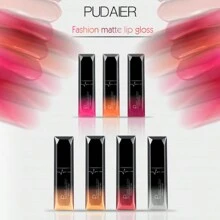 Pudaier Lucidalabbra opaco a lunga tenuta, rossetto liquido antiaderente che non sbiadisce