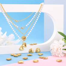 4pcs/20pcs Brass Locket Pendants Heart/Rectangle Photo Frame Charms For Anniversary Birthday Valentine's Day Necklace Gifts DIY