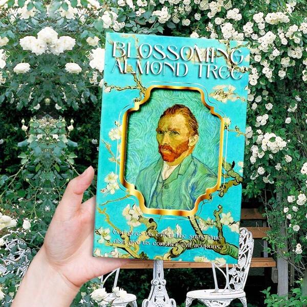 Lossoming Almond Tree Hardcover Notebook, A5 Durable Journal For Writing, Work, And School Supplies, 96 Pages, 6.62" X 4.33", Perfect Gift For Men And Women, Ideal For Christmas