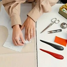 1/2/3 Stücke Ultimatives Kunststoff Nähmarkierer Werkzeug - Präzisions-Pointierer und Nahtkräusler - Mühelose Nähpress für Quilter - Haltbarer Kunststoff, Nadelspitzen-Wendevorrichtung und Markierpresse, Nähmarkierer, Patchwork-Presspresse, geeignet für Patchwork, Basteln, in Weiß, Schwarz und Rot erhältlich