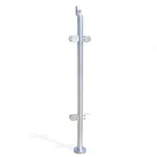 XIANXUS Poste de barandilla de 110cm para pasamanos de balcón, poste de guarda de acero inoxidable - Plateado - Ver 8