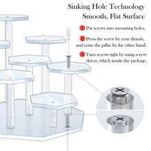 1 Piece High End Acrylic Display Stand - 7 Tier Clear Acrylic Display Stand For Blind Box Toys, Cake Stand, Perfume And Jewelry Organizer, Display Stand The Perfect Gift For Your Loved Ones On Christmas And Valentine's Day!