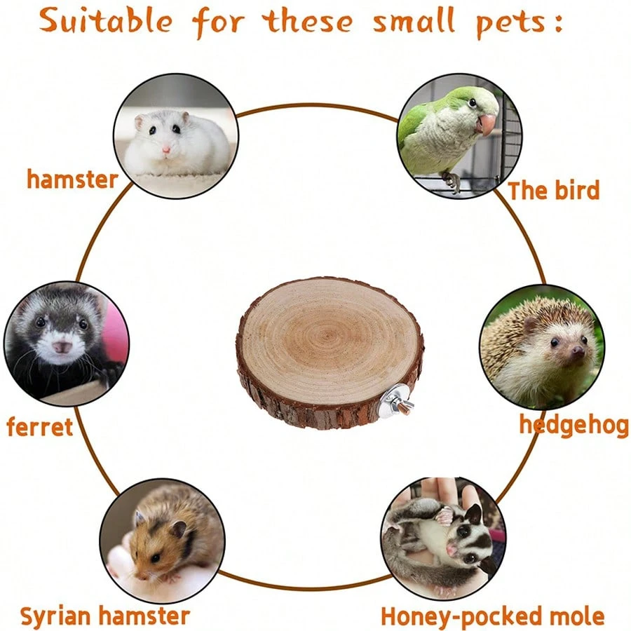 Casetta Per Criceti In Legno Navaris - 2 Piani Con Rampa, 16x15.5x15 Cm, Per Giochi E Riposo - Foto 2