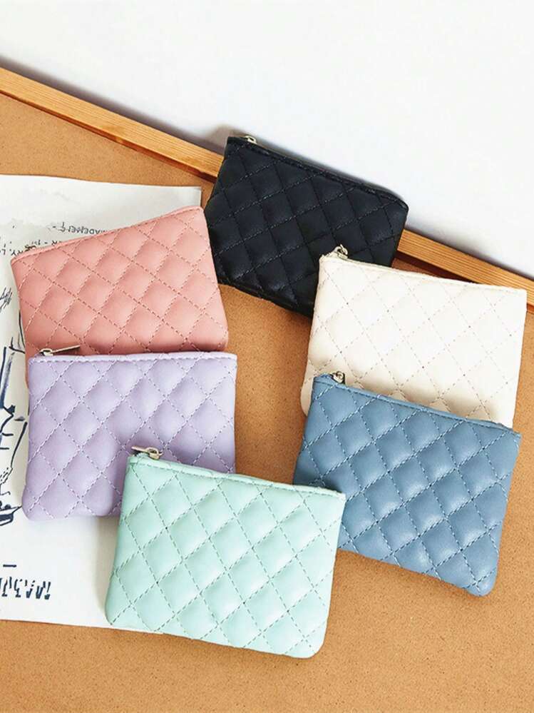 Mini Portafoglio Fucsia in vera pelle portamonete tasca banconote 11 spazi