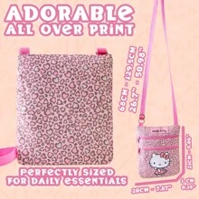 Hello Kitty Sanrio Bag Kawaii Shoulder Cross Body Kuromi My Melody Shopping Travel Anime - Pink - View 3