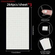 Thick PE Foam Square Dual-Sided Adhesive 3D Foam Stand Suitable For Scrapbooking DIY Crafts Office, High Viscosity Tape - White - View 14