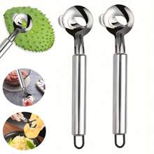 3/2/1 Piece Cactus Peeler Set - Stainless Steel Fruit And Vegetable Peeler, Spoon Melon Baller And Seeder - Cheese Butter Stick Pastry Cutter Easy To Use Home And Restaurant Kitchen Gadgets