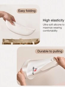 Bebé Babero con estampado de letra - Blanco - Ver 6