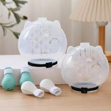 Transparent Breathable Cat Mask, Adjustable Cat Helmet, Cat Mask Headcover Anti-Licking Space, For Grooming