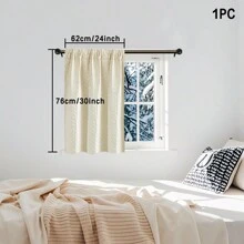 1 panel de cortinas térmicas de invierno, aislantes, cálidas, insonorizadas, a prueba de viento, que reducen el ruido, 100% opacas, decoración moderna para el hogar, cortinas gruesas - Beis - Ver 14