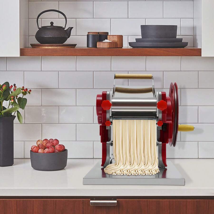 Eatssode Macchina per pasta macchina per pasta macchina per pasta manuale per spaghetti 0,5-5 mm macchina per pasta per pasta in acciaio inossidabile per spaghetti, fettuccine, lasagne