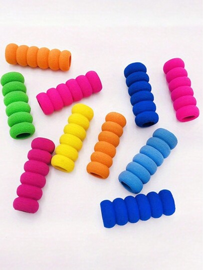 Multi-Pack Comfortable & Grip Diamond Painting Finger Protectors, DIY Mixed Color Dotting Pen Sponge Finger Sleeves To Reduce Hand Fatigue And Ease Handcraft Making