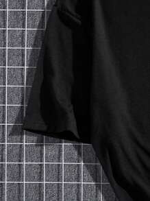 Fashionable Letter Pattern Men's T-Shirt Sports Top Summer Top Pure Cotton Skin-Friendly And Comfortable, Suitable For Sports, Going Out And Home, Suitable For Couples