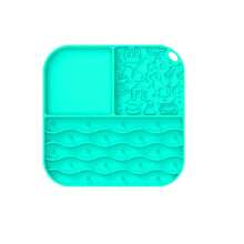 1 件宠物慢食垫，硅胶慢食垫，慢食防止窒息和呕吐，促进宠物健康，材质，适用于猫和狗，有助于缓解焦虑