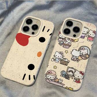 Sanrio 三丽鸥卡通小猫图案可爱全覆盖保护壳，防撞