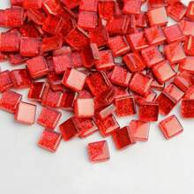 200 pièces Carreaux mosaïque en verre pailleté, fournitures artisanales DIY pour des projets d'art, accessoires de décoration de maison