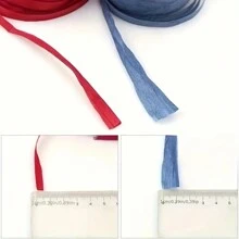 1 Rollo / 300m / 145g / 3mm de Ancho Hilo de papel de rafia para manualidades hechas a mano como sombreros, bolsos, pantallas de lámpara (Nota: Los productos hechos de papel de rafia son artesanías. No se pueden lavar.)