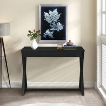 Nalo Charcoal Finish Console Table,Christmas
