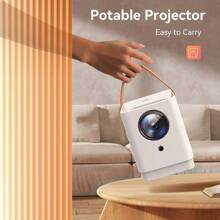 SUREWHEEL Q3 Projector With Tripod, FHD 1080P, 4K Support, 300 Inch Display, 5G WiFi & Bluetooth 5.0, 12000 Lumens, Keystone Correction. - Phích cắm loại F của EU (220-240V) - Xem 5