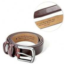 Cinturón personalizado con texto grabado, regalo del Día del Padre o aniversario para hombres