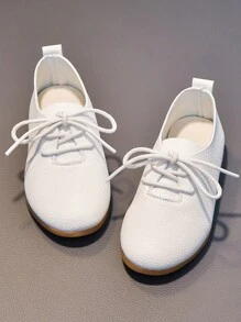 1双婴儿系带圆头休闲户外轻便运动鞋 - 白色 - 查看 7