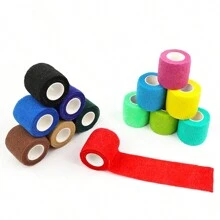3/10/14 Rolls/Set Self-Adhesive Sport Bandage, Elastic Pressure Athletic Protective Bandage Tape For Football, Basketball, Fitness Training, Ankle, Wrist, Foot Support, Multi-Functional First Aid Kit Bandage For Outdoor Sports, Household, Pets Gym Accessories Sales Sports Tape - Multicolor - View 4